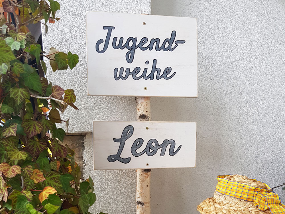 Deko zur Jugendweihe zum selbermachen und kaufen