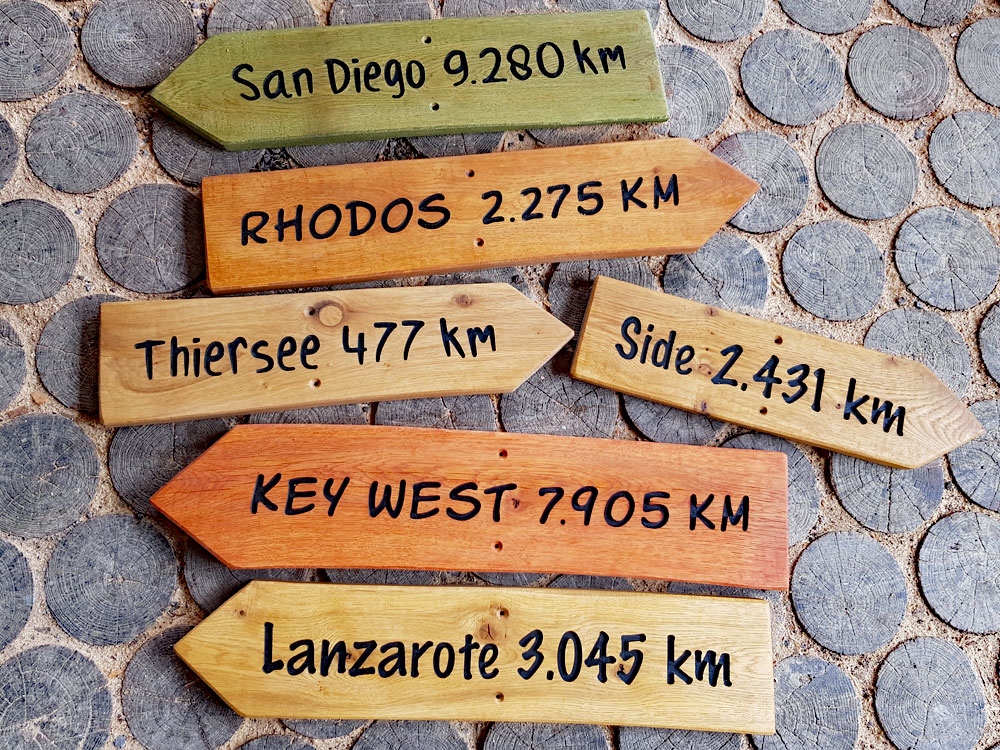 DIY Anleitung für Wegweiser aus Holz